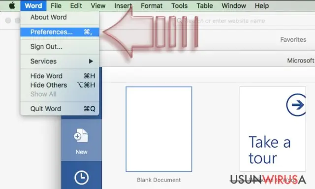 Disable Macros on Mac OS X. Step 1