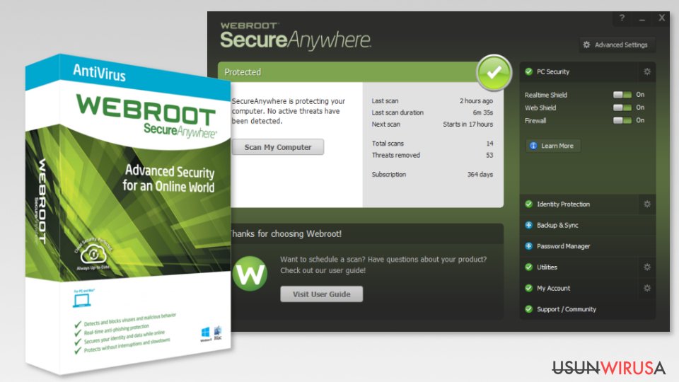 The image of Webroot SecureAnywhere AntiVirus