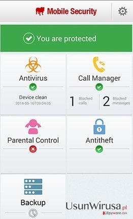 BullGuard Mobile Security snapshot BullGuard Mobile Security snapshot