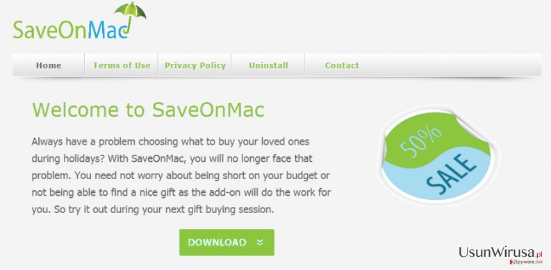 Reklamy SaveOnMac snapshot Reklamy SaveOnMac snapshot