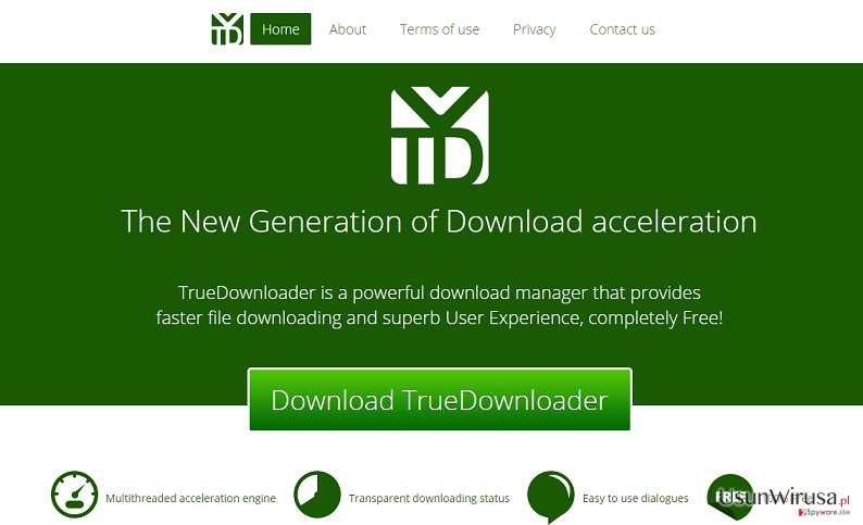 Reklamy TrueDownloader snapshot Reklamy TrueDownloader snapshot