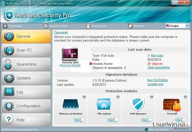 Antivirus Security Pro snapshot Antivirus Security Pro snapshot
