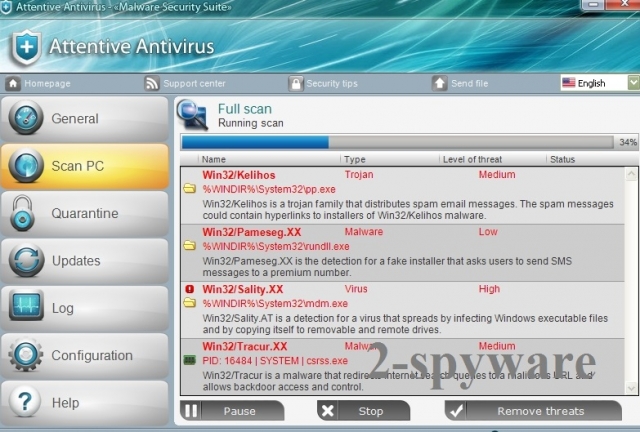 Attentive Antivirus snapshot Attentive Antivirus snapshot