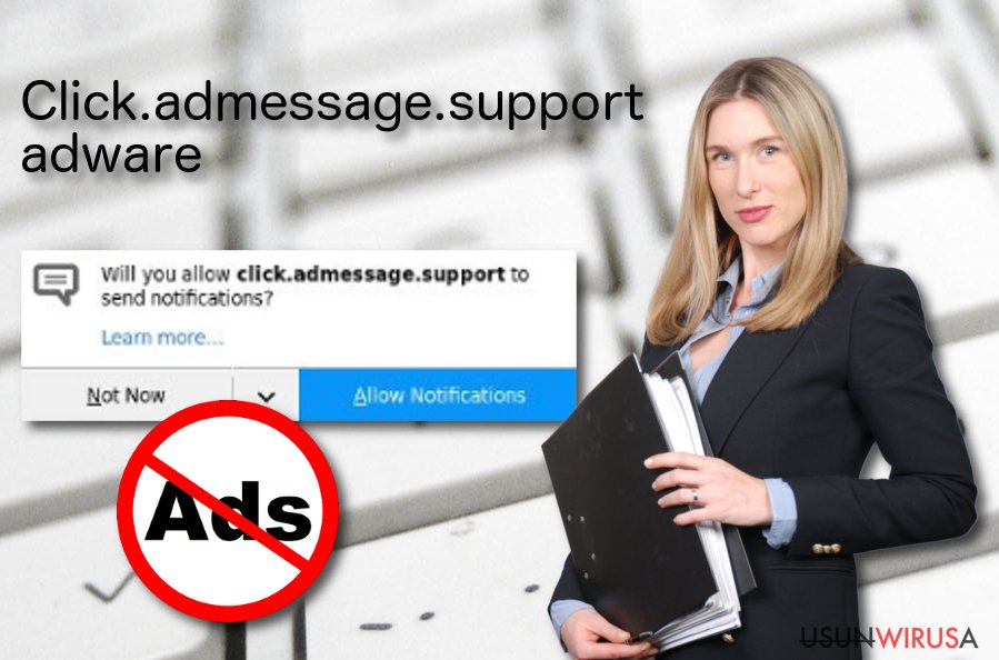 Niepożądana aplikacja Click.admessage.support