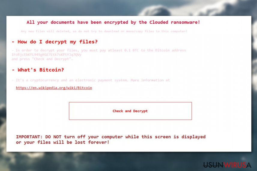 Wirus Clouded Wirus Clouded