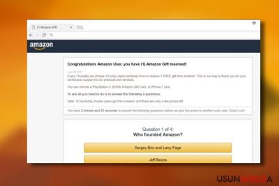 Wirus "Congratulations Amazon User"