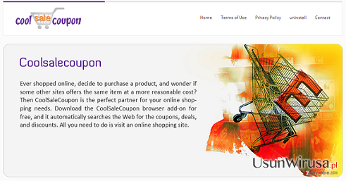 Adware CoolSaleCoupon snapshot Adware CoolSaleCoupon snapshot