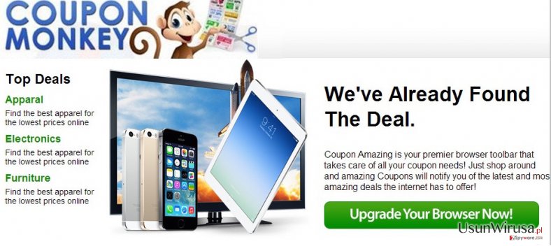 Reklamy Coupon Monkey snapshot Reklamy Coupon Monkey snapshot