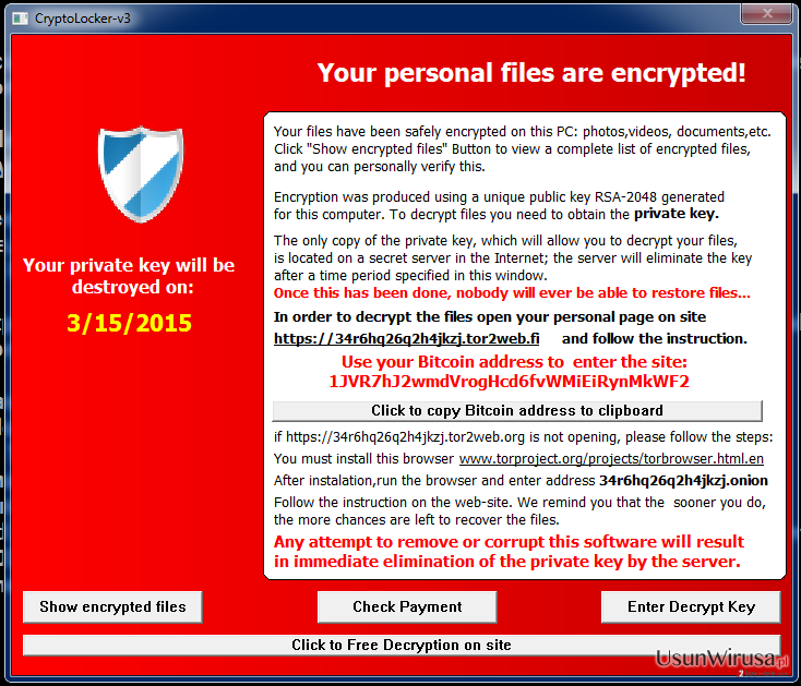 Wirus Cryptolocker-v3 snapshot Wirus Cryptolocker-v3 snapshot