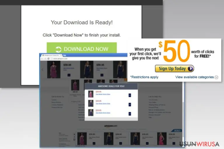 Example of D2ucfwpxlh3zh3.cloudfront.net ads