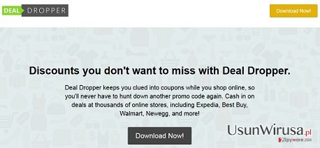 Reklamy pop-up Deal Dropper snapshot Reklamy pop-up Deal Dropper snapshot