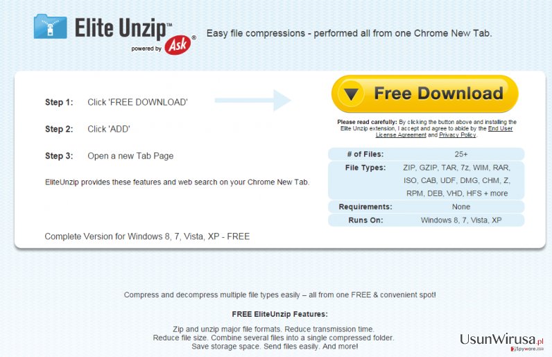 EliteUnzip Toolbar snapshot EliteUnzip Toolbar snapshot