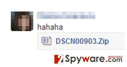 Wirus Facebookowy “hahaha” snapshot Wirus Facebookowy “hahaha” snapshot