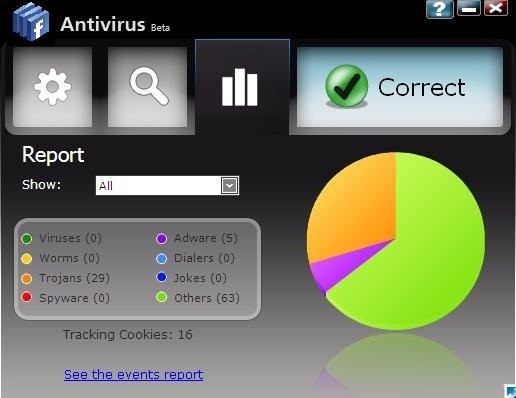 Facebook Antivirus snapshot Facebook Antivirus snapshot