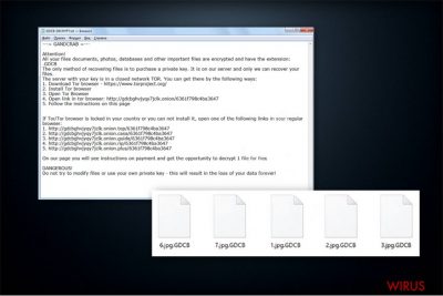 Żądanie okupu ransomware'a GandCrab