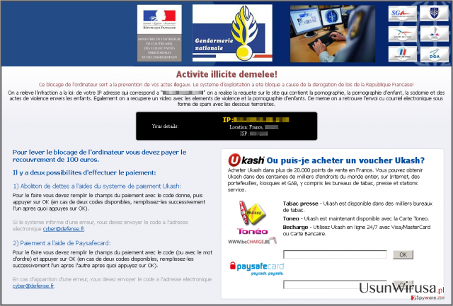 Virus Gendarmerie snapshot Virus Gendarmerie snapshot