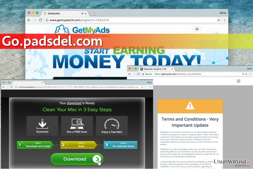 Wirus Go.padsdel.com pop-up snapshot Wirus Go.padsdel.com pop-up snapshot