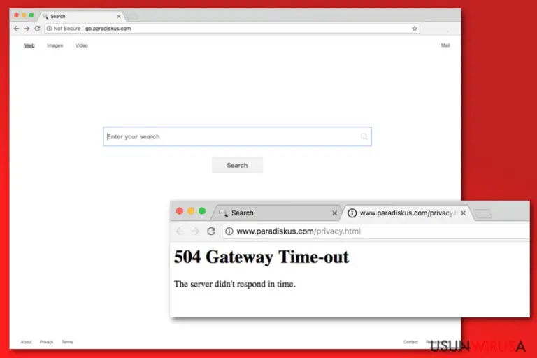 Go.paradiskus.com virus example