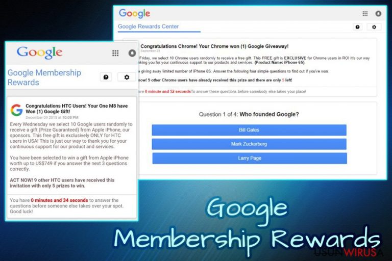 Wirus Google Membership Reward