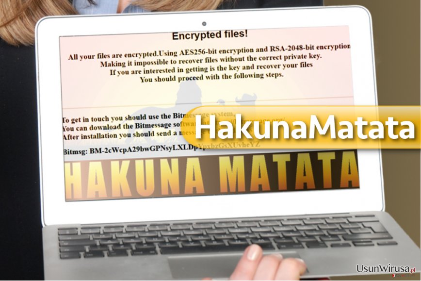 Wirus ransomware HakunaMatata snapshot Wirus ransomware HakunaMatata snapshot