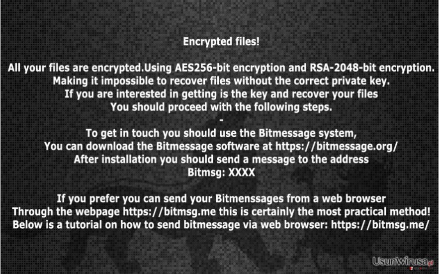 Wirus ransomware HakunaMatata snapshot Wirus ransomware HakunaMatata snapshot
