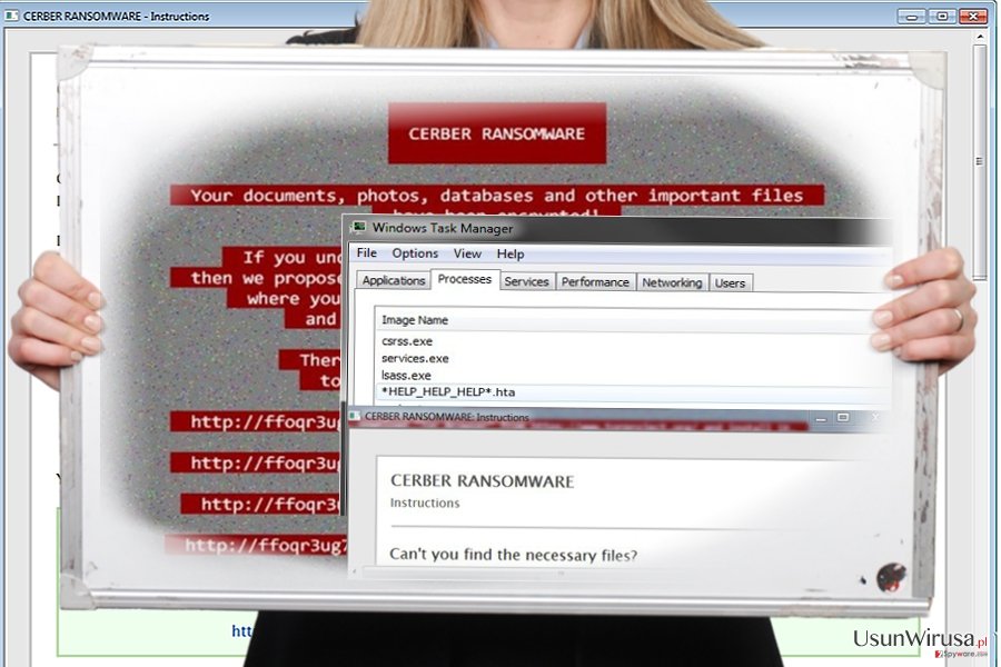 Zrzut ekranu wirusa Help_help_help Zrzut ekranu wirusa Help_help_help