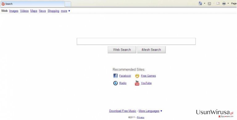 iMesh Toolbar snapshot iMesh Toolbar snapshot