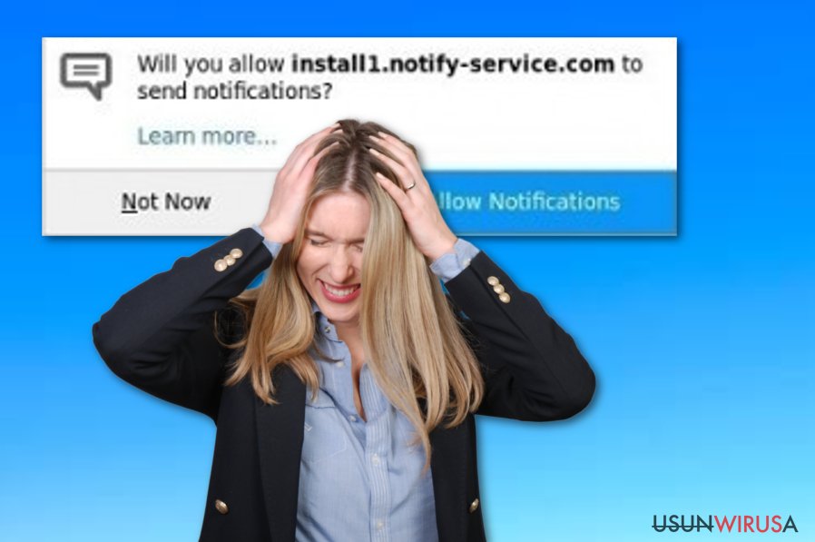 Potencjalnie niepożądana aplikacja Install.notify-service.com