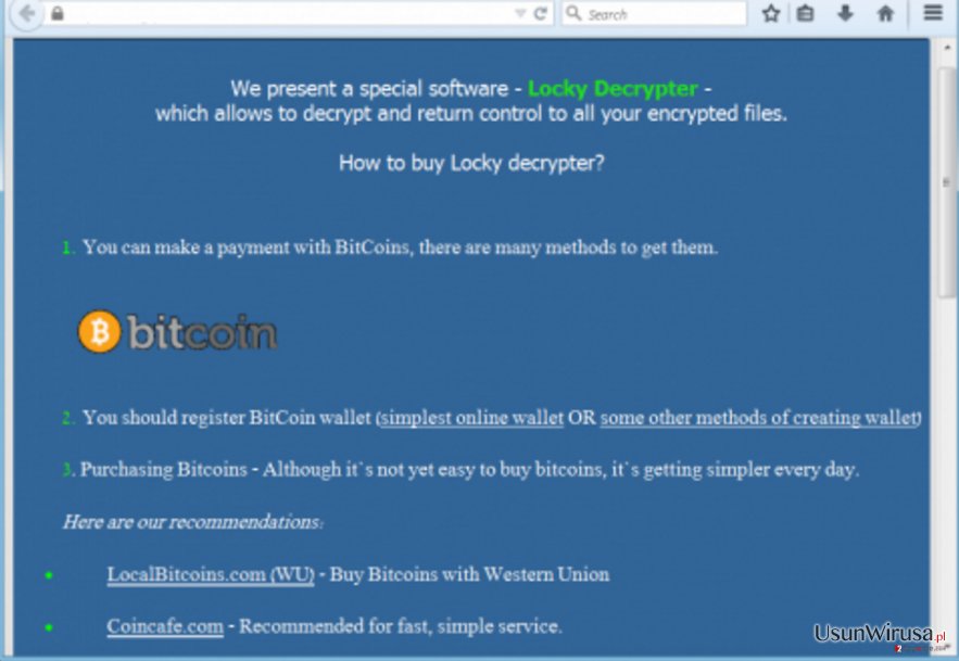 Ransomware Locky snapshot Ransomware Locky snapshot