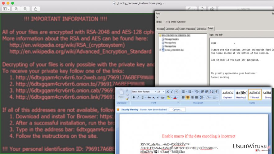Ransomware Locky snapshot Ransomware Locky snapshot