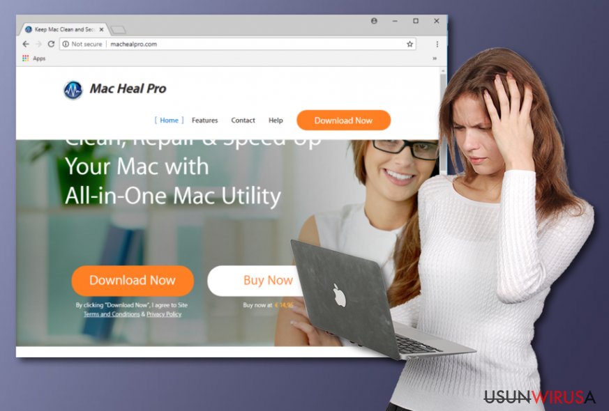 Niepożądana aplikacja Mac Heal Pro