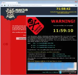 Maktub virus example