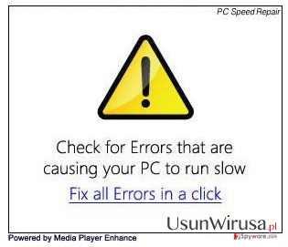 "Ads by Media Enhance" virus snapshot "Ads by Media Enhance" virus snapshot