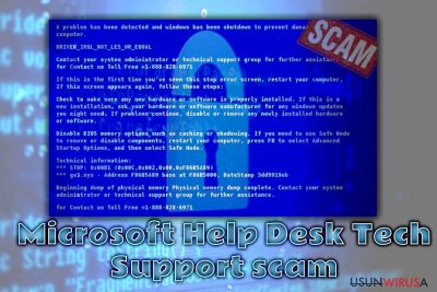 Microsoft Help Desk Tech support scam