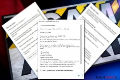 „Microsoft Warning Alert” Tech support scam virus