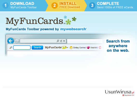 MyFunCards Toolbar snapshot MyFunCards Toolbar snapshot