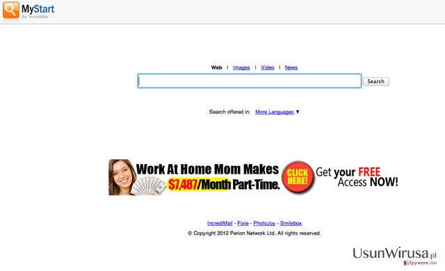 MyStart Search Protection snapshot MyStart Search Protection snapshot