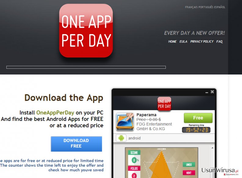 Reklamy OneAppPerDay snapshot Reklamy OneAppPerDay snapshot