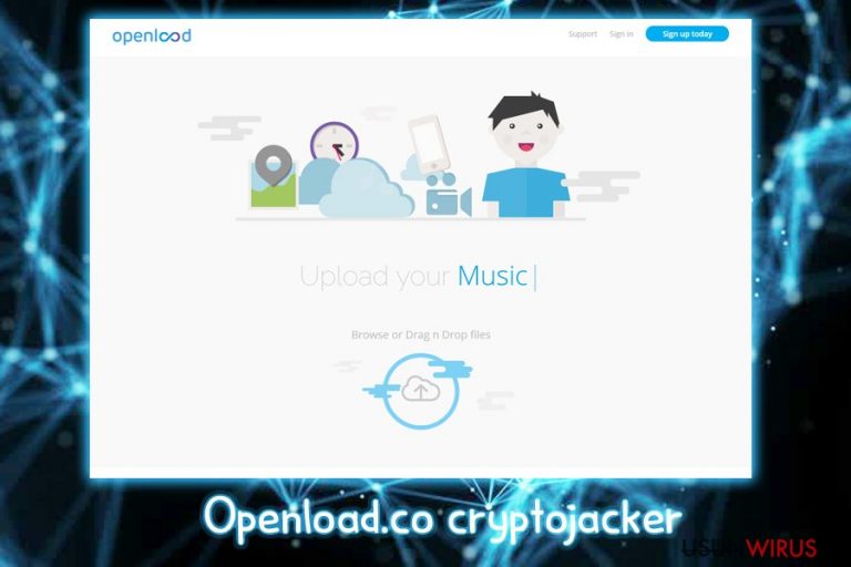 Krypto-jacker Openload.co