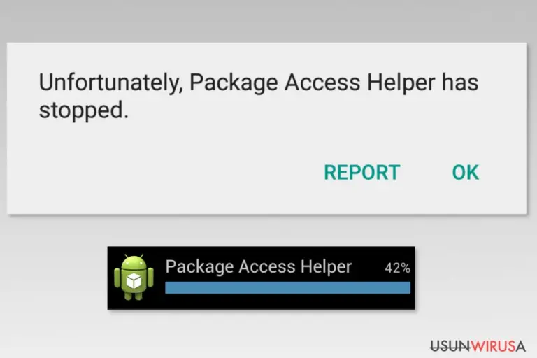 Examples of Package Access Helper error