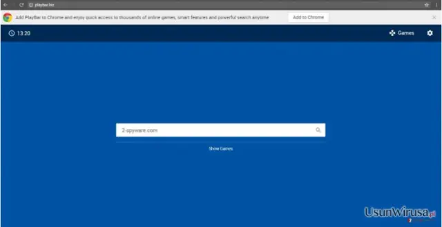 The image of playbar virus