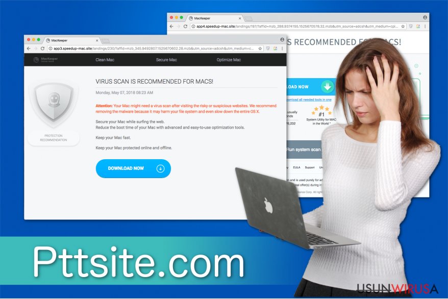 Przykład adware'a Pttsite.com