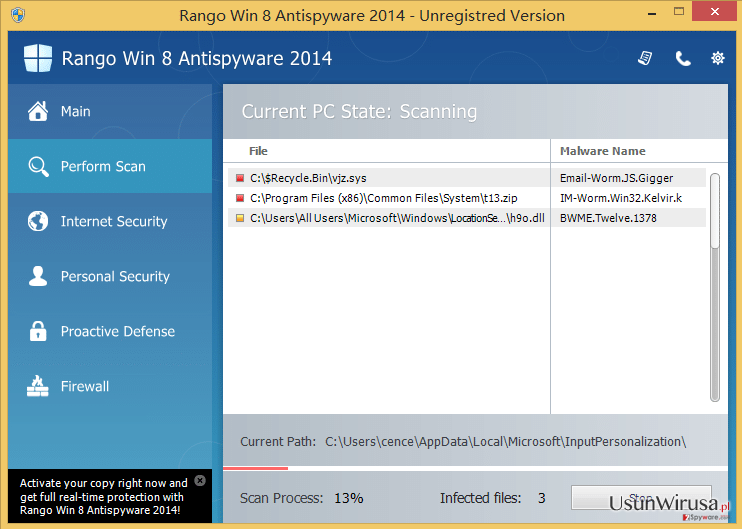 Rango Win 8 Antispyware 2014 snapshot Rango Win 8 Antispyware 2014 snapshot