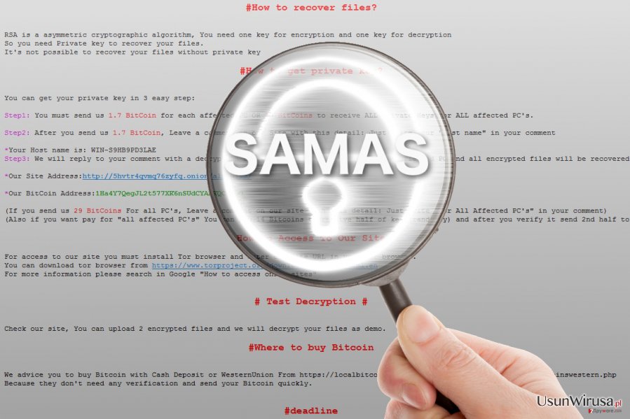 Ransomware Samas pod lupą Ransomware Samas pod lupą