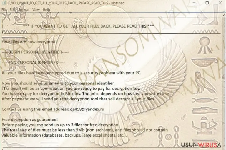 The picture illustrating Scarab malware