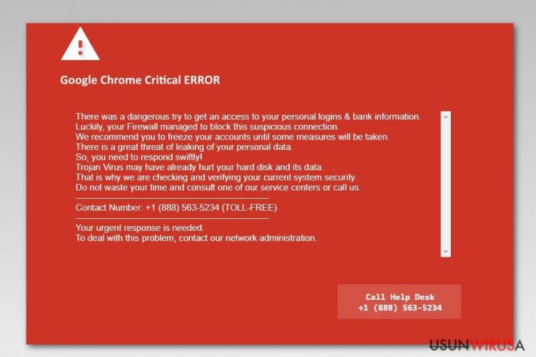 Prezentacja Błędu Krytycznego Google Chrome