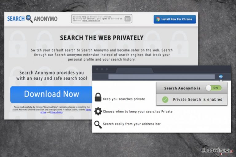 Search Anonymo virus