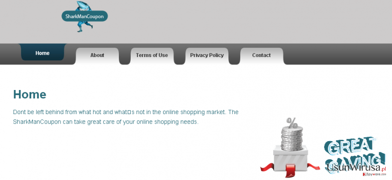 WSharkMan Coupon virus snapshot WSharkMan Coupon virus snapshot