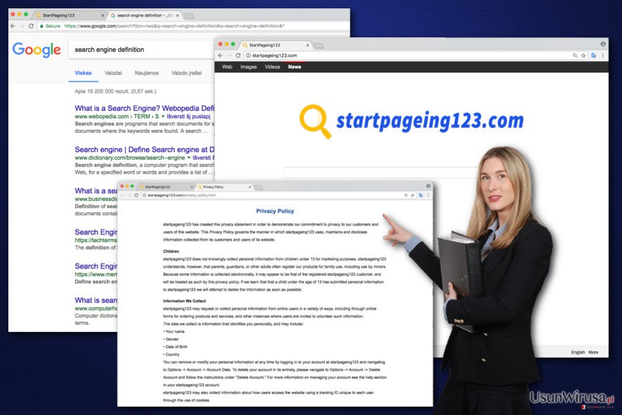 Obraz wirusa StartPageing123 Obraz wirusa StartPageing123